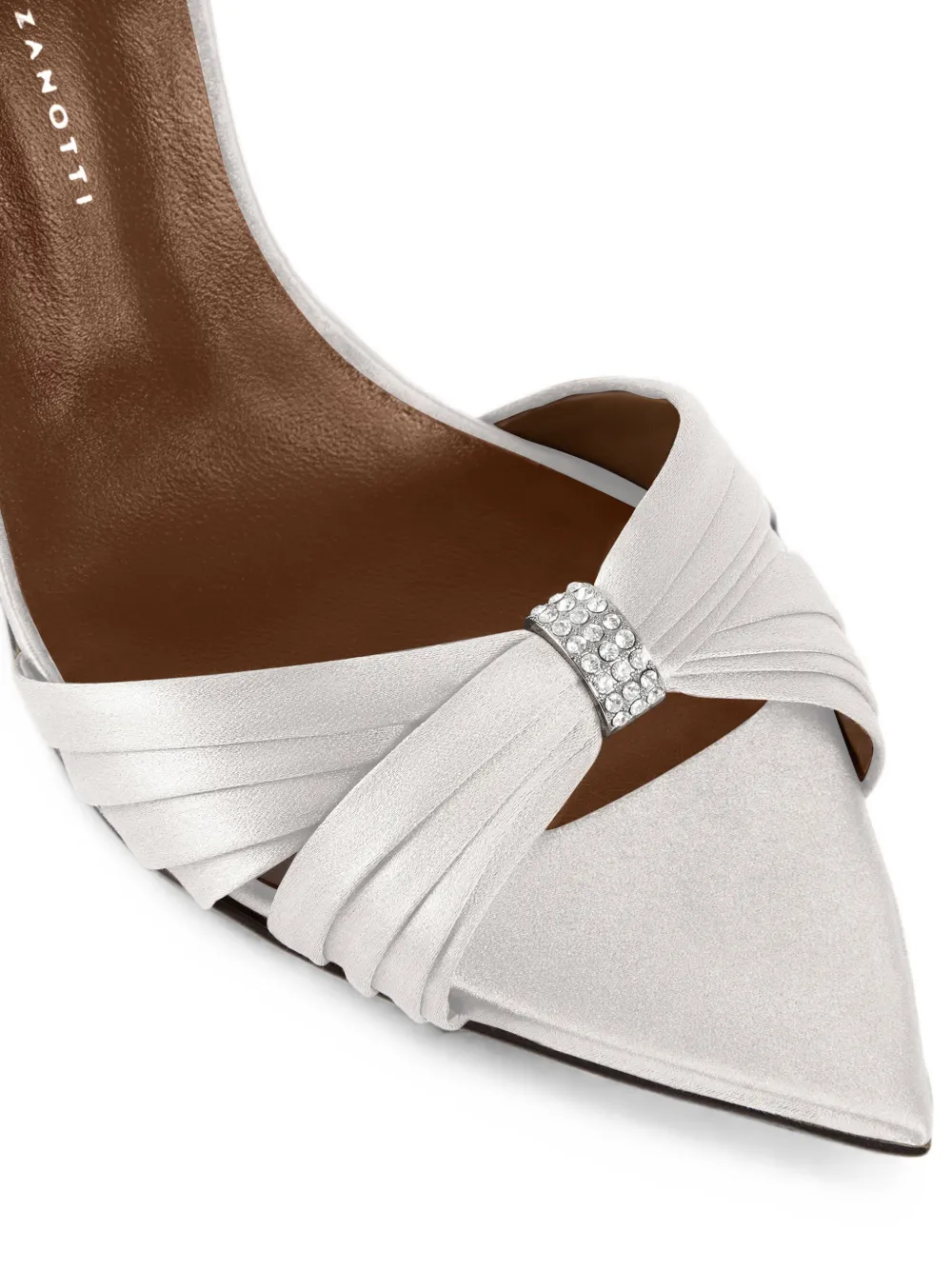 Giuseppe Zanotti Lumière mules 90 Zilver