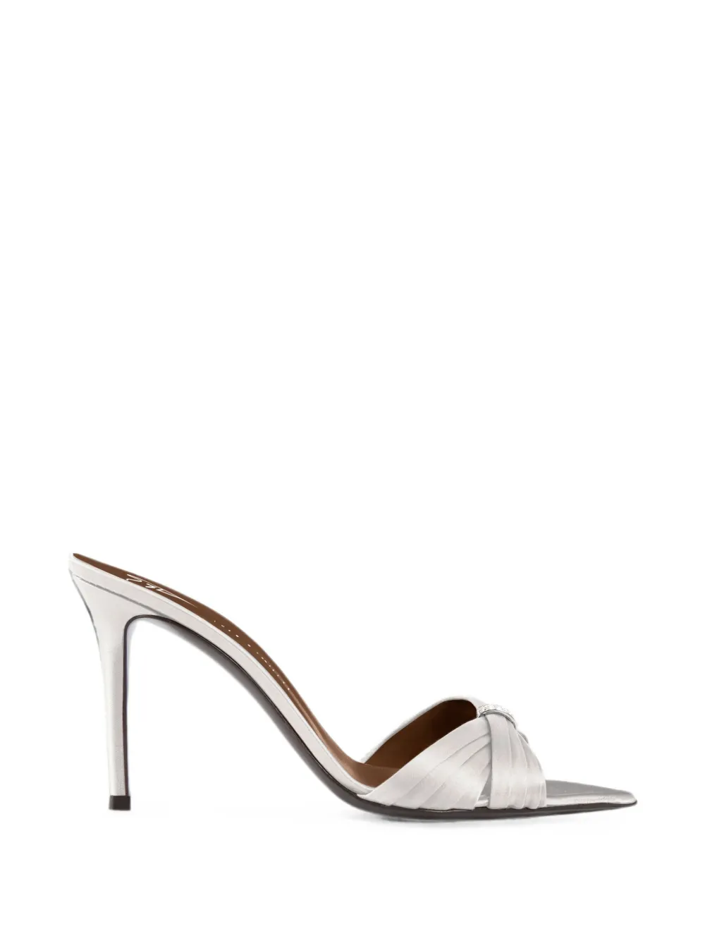 Giuseppe Zanotti Lumière mules 90 Zilver