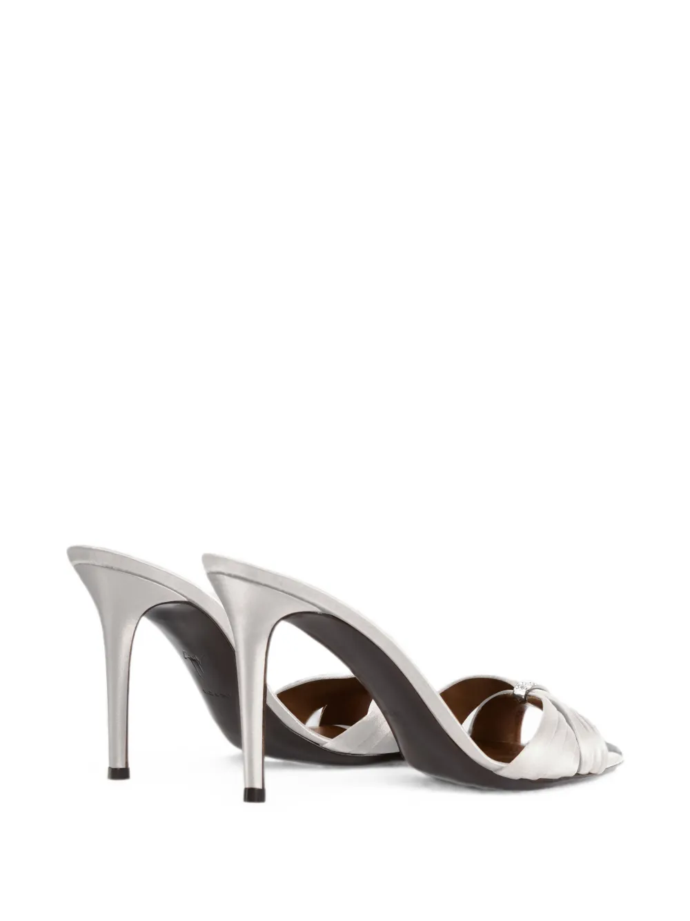 Giuseppe Zanotti Lumière mules 90 Zilver