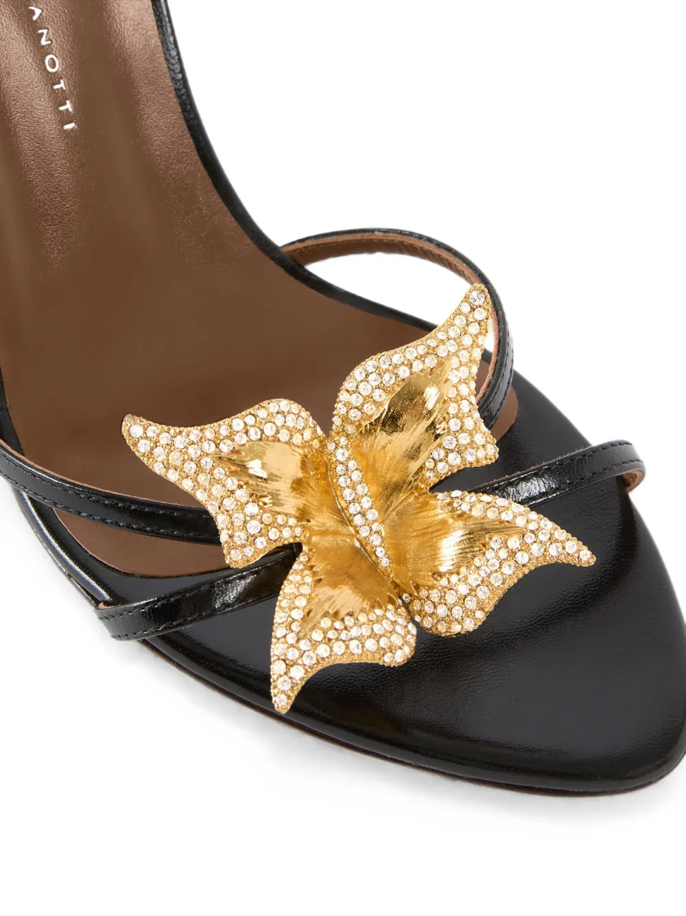 Giuseppe Zanotti Mariposa mules 105 Zwart