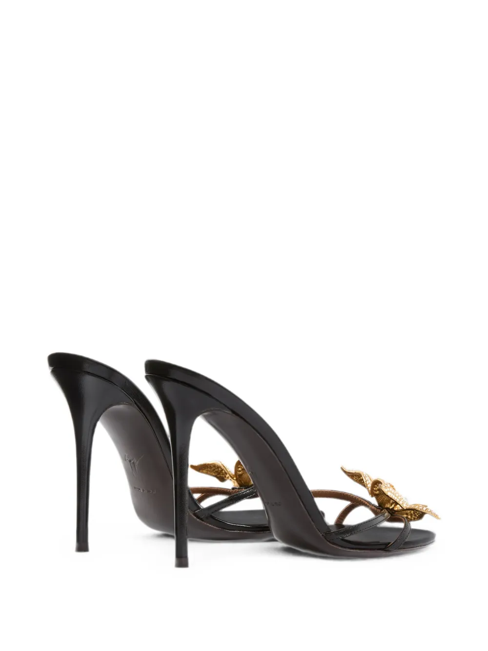 Giuseppe Zanotti Mariposa mules 105 Zwart