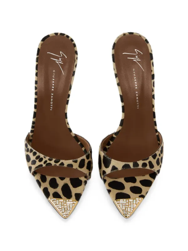 Giuseppe Zanotti Intriigo Savage Mules 105 | Neutrals | FARFETCH