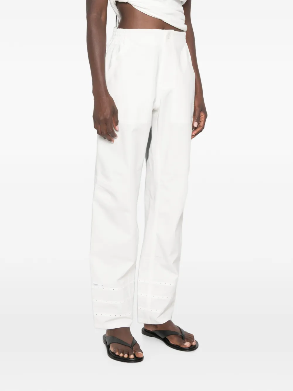  Coperni Buttoned Pocket Trousers - Blanco 