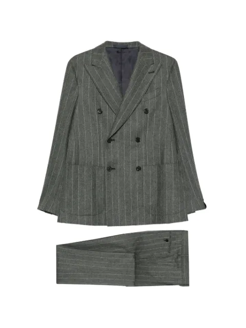 Caruso costume rayé Aida à veste croisée