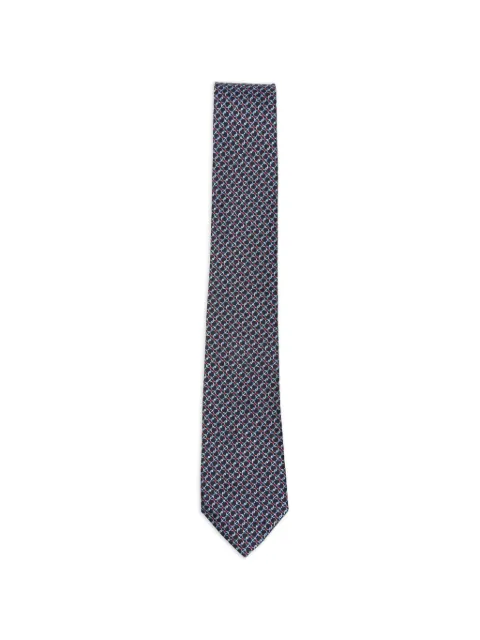 Ferragamo Gancini-pattern silk tie