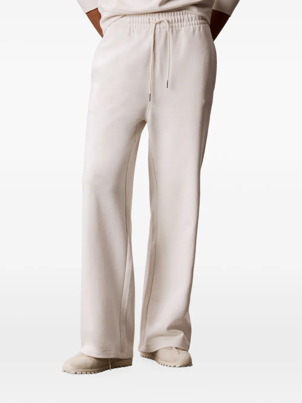 Calvin Klein Trainingsbroek met geborduurd logo en trekkoordtaille Wit