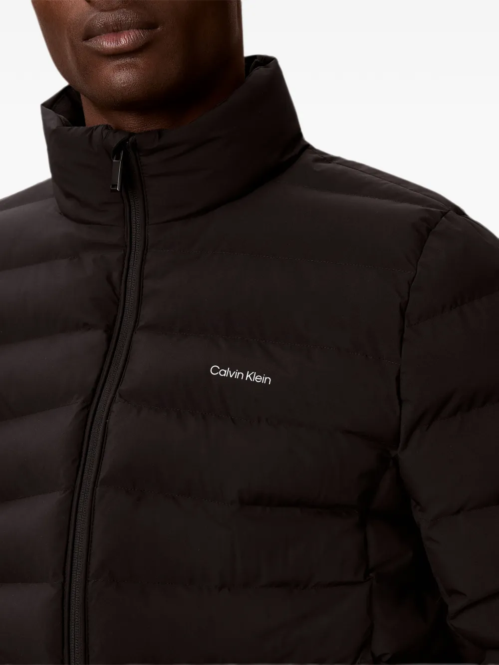 Calvin Klein Bomberjack met logoprint Bruin