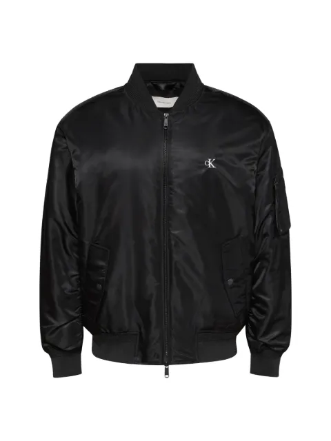 Calvin Klein logo-embroidered bomber jacket