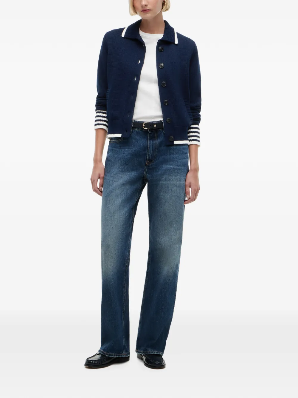 Tommy Hilfiger Vest met geborduurd logo Blauw