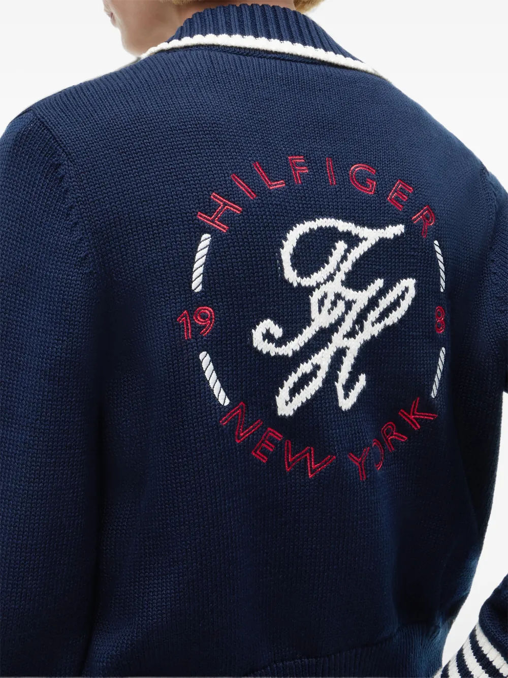 Tommy Hilfiger Vest met geborduurd logo Blauw