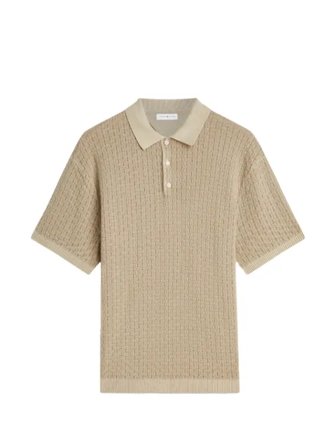 Tommy Hilfiger basket-weave polo shirt