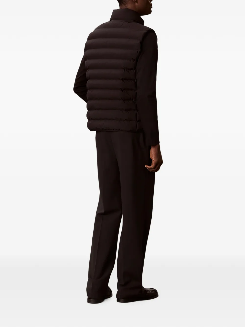 Calvin Klein Bodywarmer met hoge hals Zwart