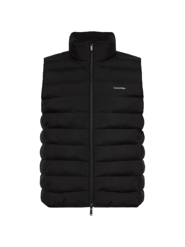 Calvin Klein Quilted High-neck Gilet in Black