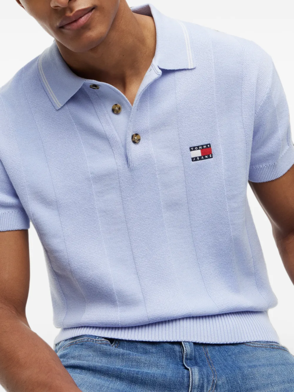 Tommy Hilfiger Poloshirt met logopatch Blauw
