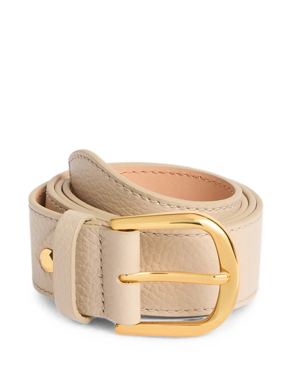 Coccinelle Erika pebbled-leather belt - Toni neutri