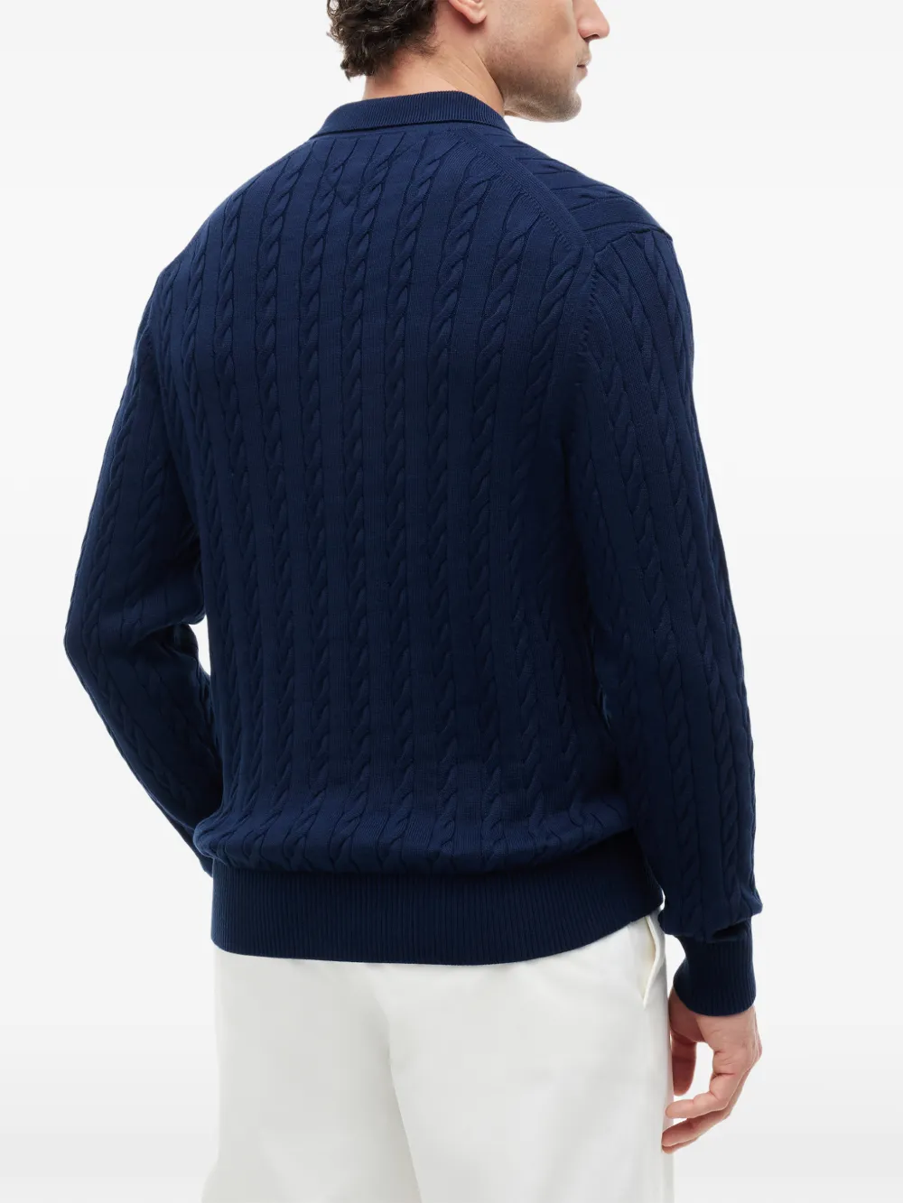 Tommy Hilfiger Kabelgebreide trui Blauw