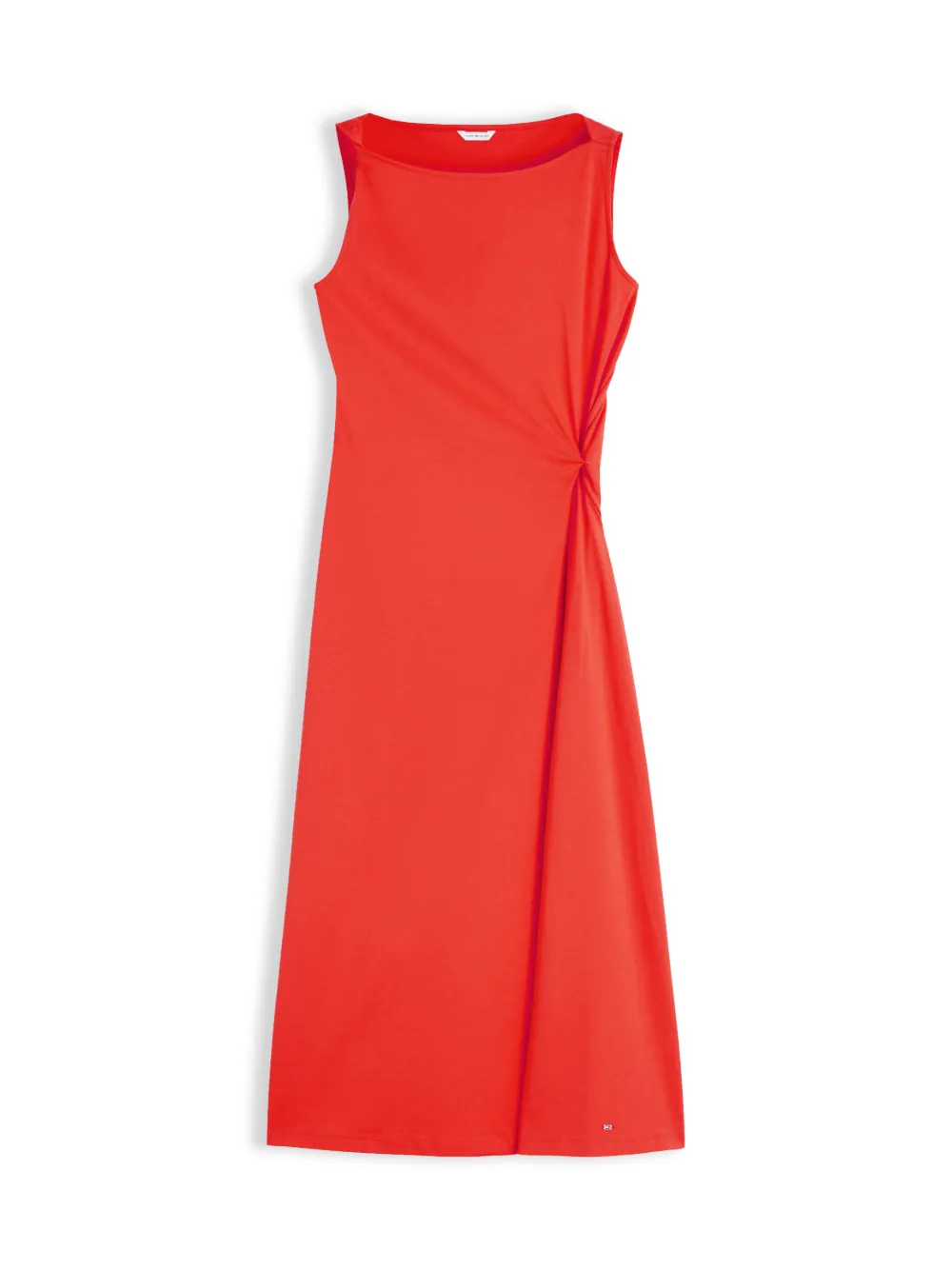 Tommy Hilfiger twist-detail boat-neck midi dress - Rot