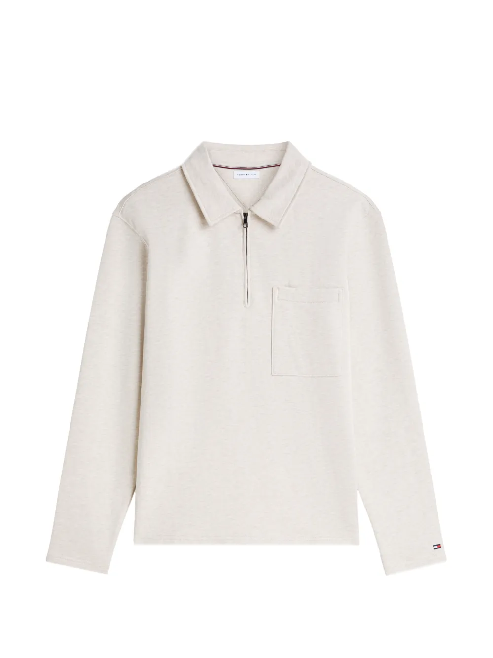 Tommy Hilfiger quarter-zip pocket sweater - Nude