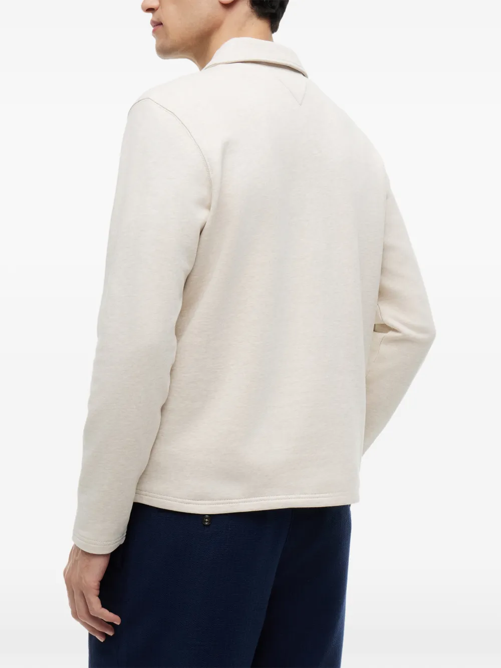 Tommy Hilfiger Trui met zak en kwartrits Beige