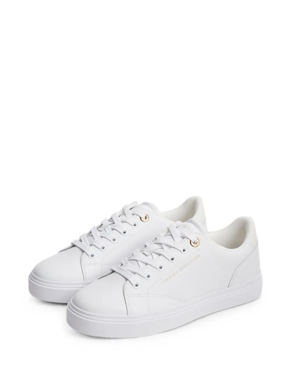 Tommy Hilfiger logo-print sneakers Wit