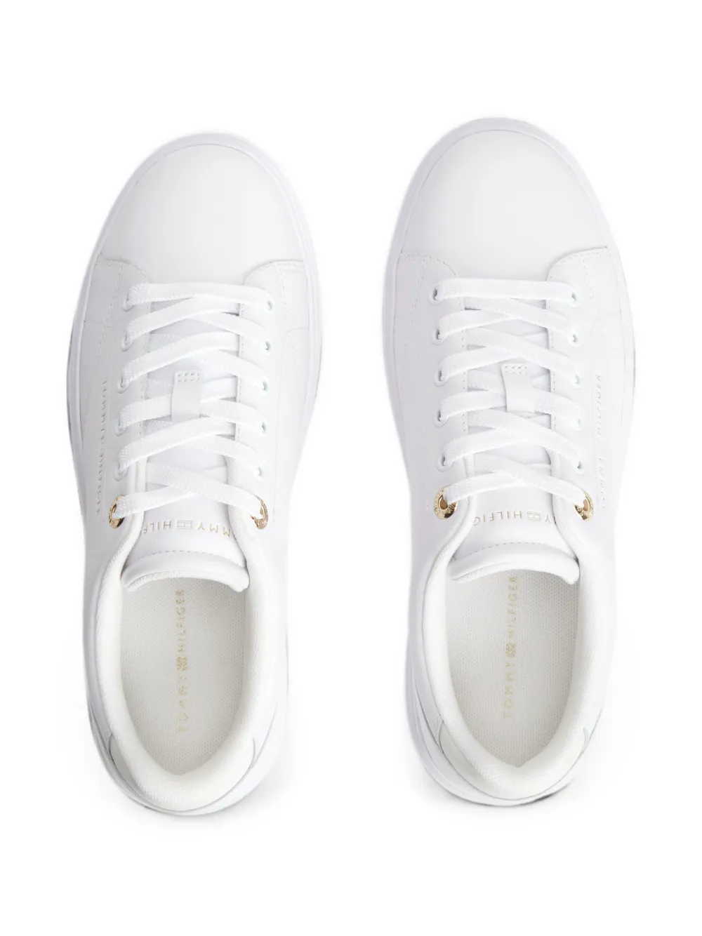 Tommy Hilfiger logo-print sneakers Wit