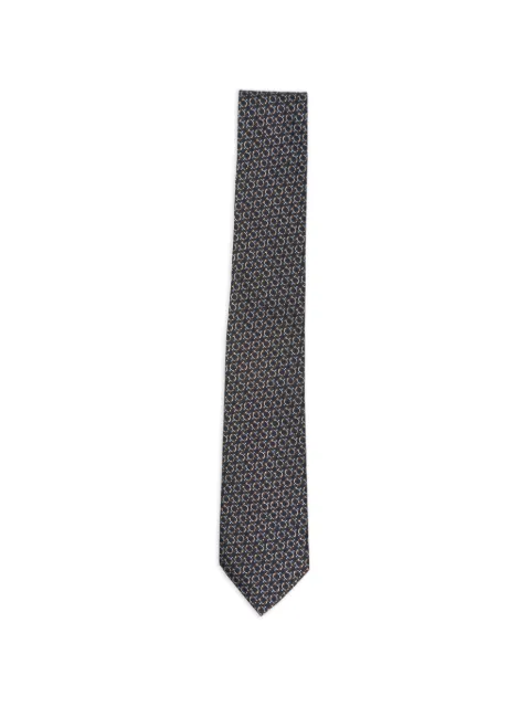 Ferragamo Gancini jacquard silk tie