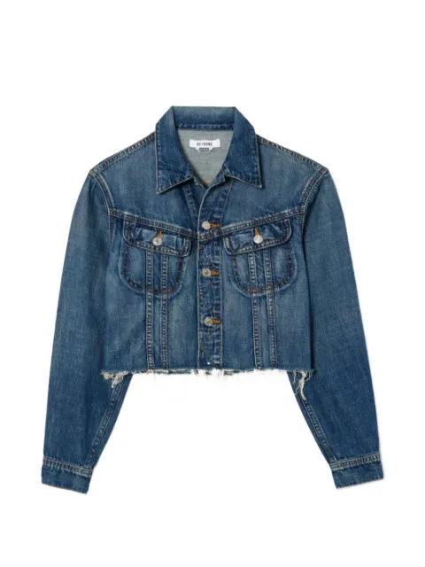 RE/DONE Californian raw-cut denim jacket