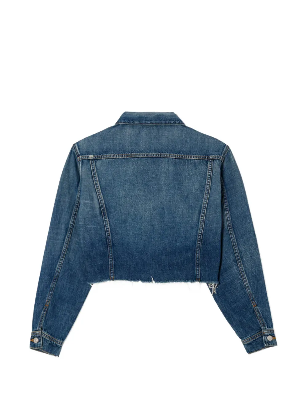 RE DONE California gerafeld denim jack Blauw