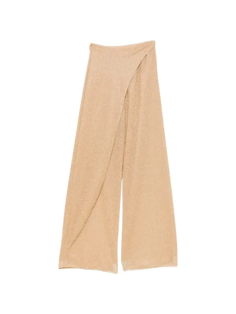Oséree Lumiere Beads Pareo wrap-front trousers
