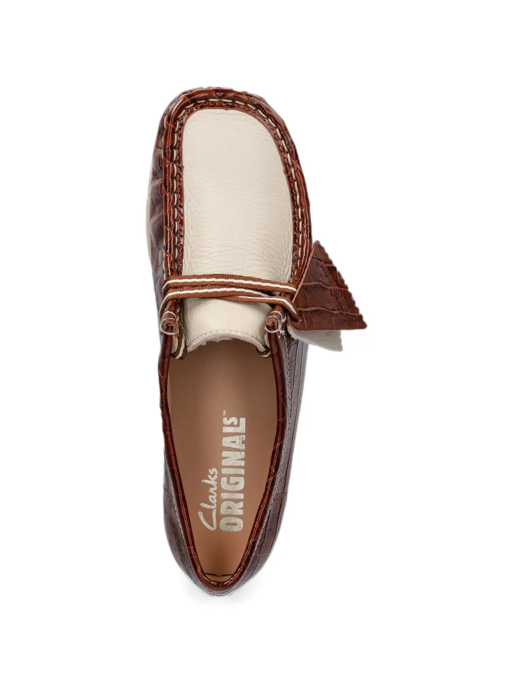 Clarks Originals croc-effect Wallabee loafers Bruin