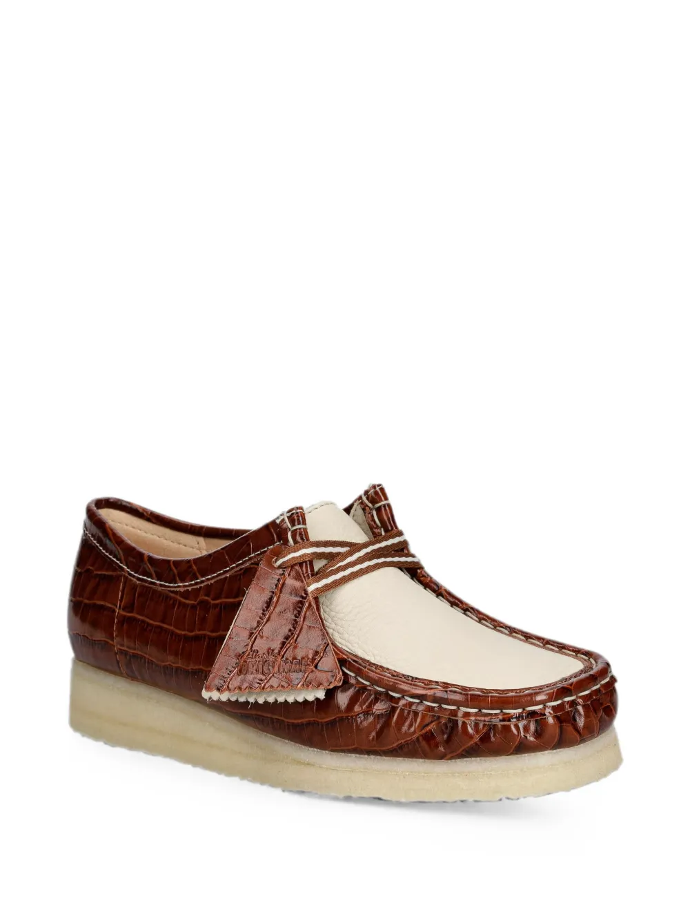 Clarks Originals croc-effect Wallabee loafers Bruin