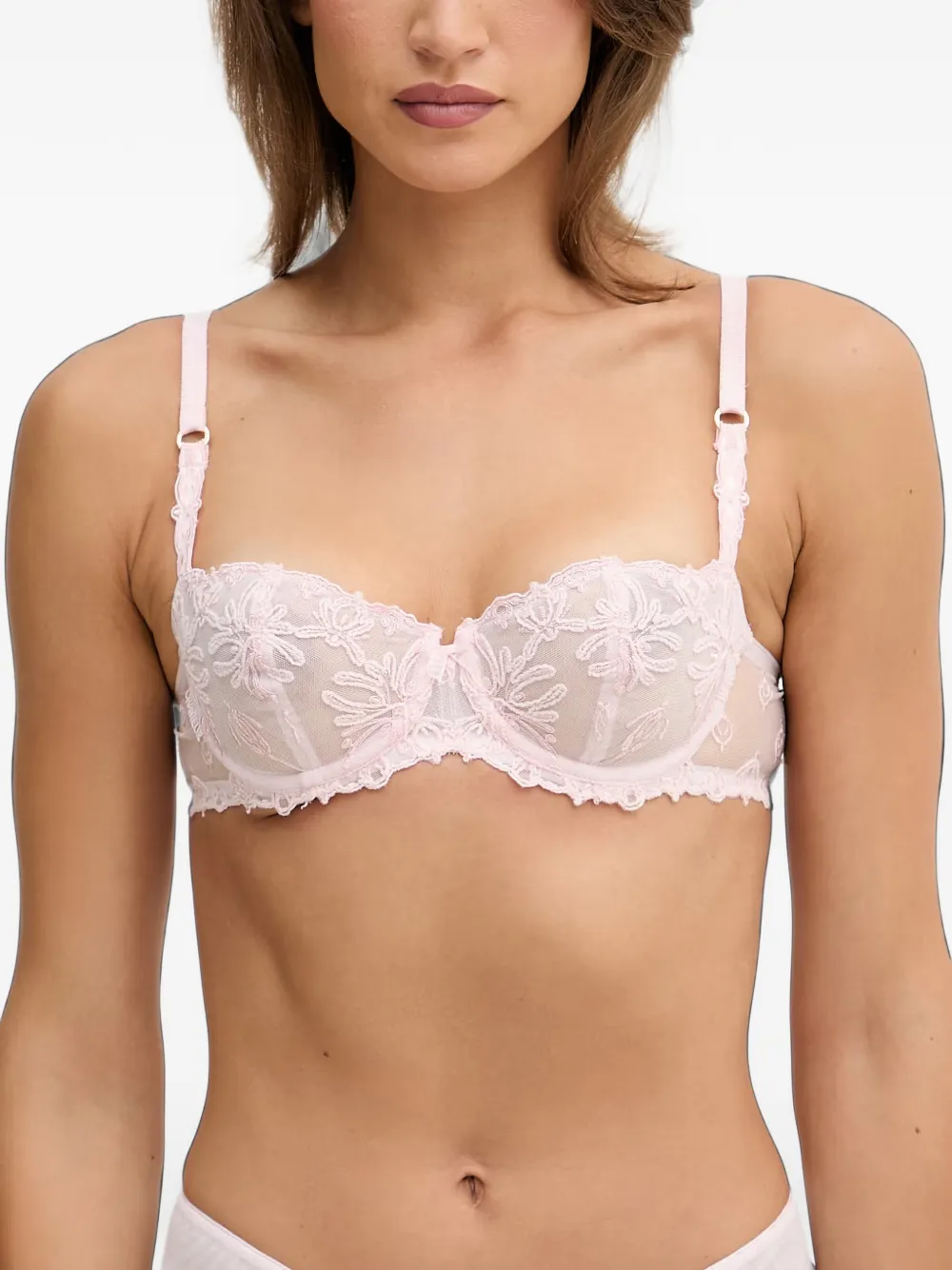 Chantelle Champs Elysees mesh bra - Rose