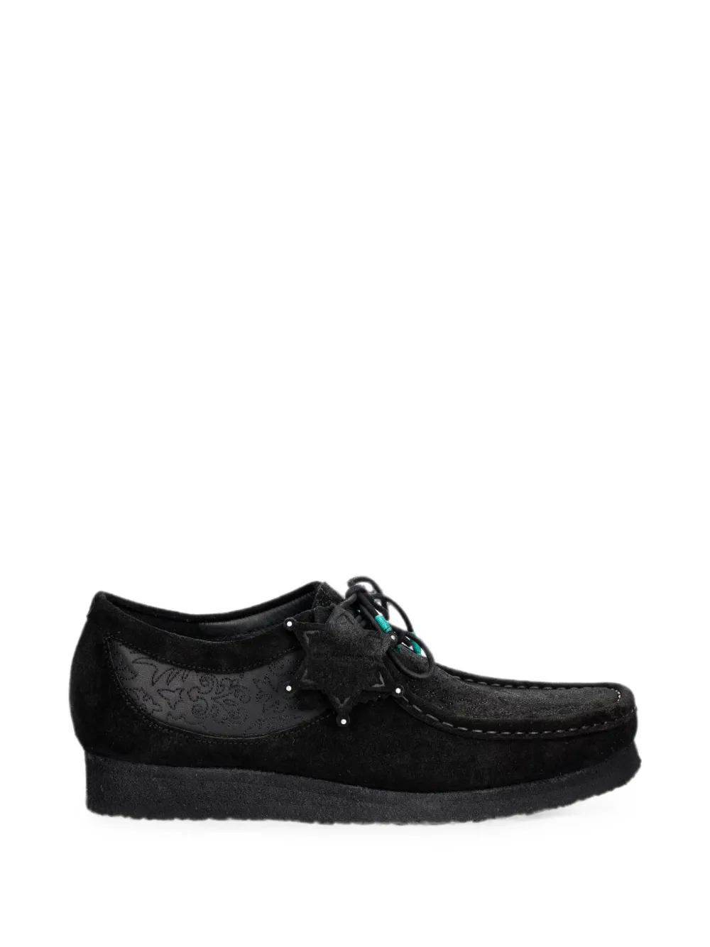 Clarks Originals Wallabee embroidered boots Zwart