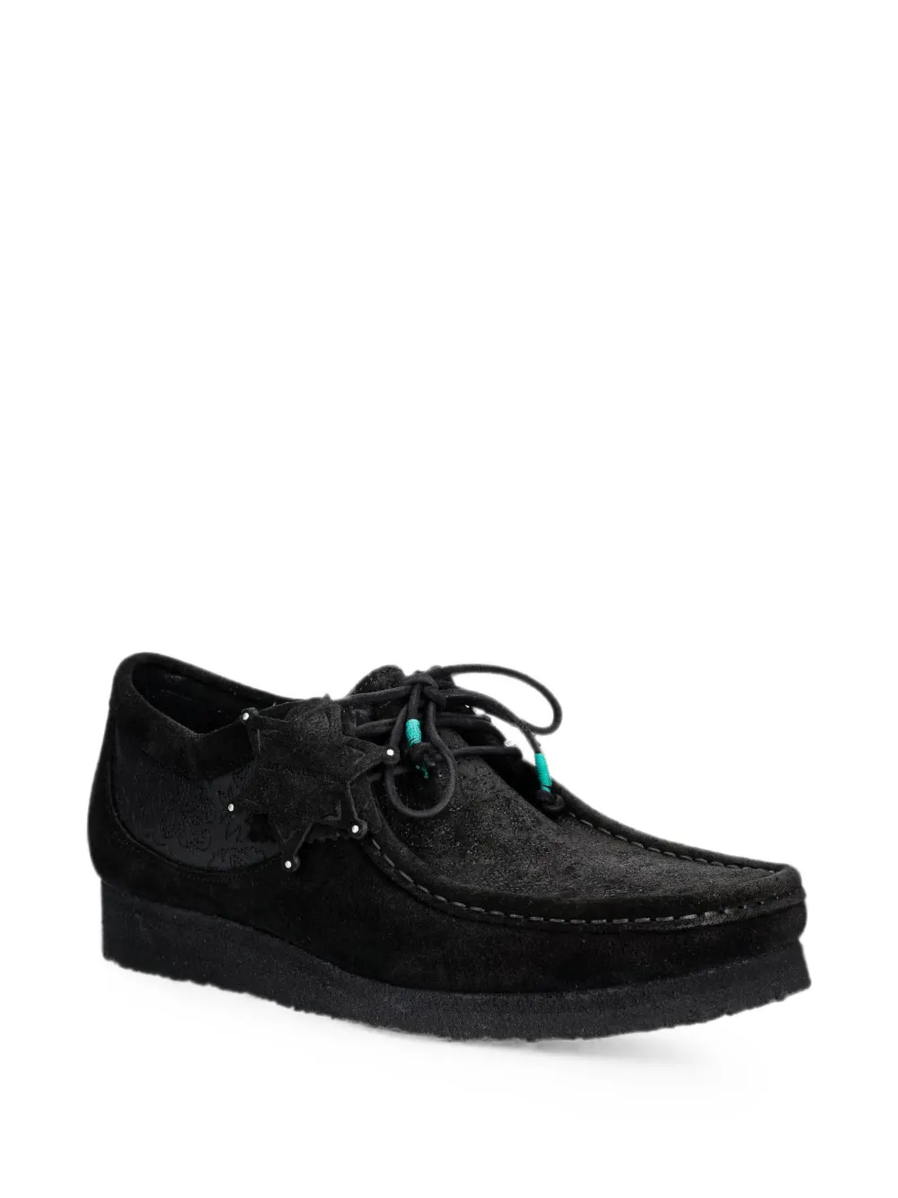 Clarks Originals Wallabee embroidered boots Zwart