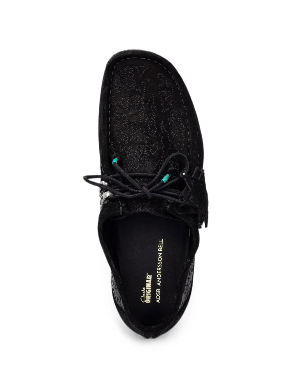 Clarks Originals Wallabee embroidered boots Zwart
