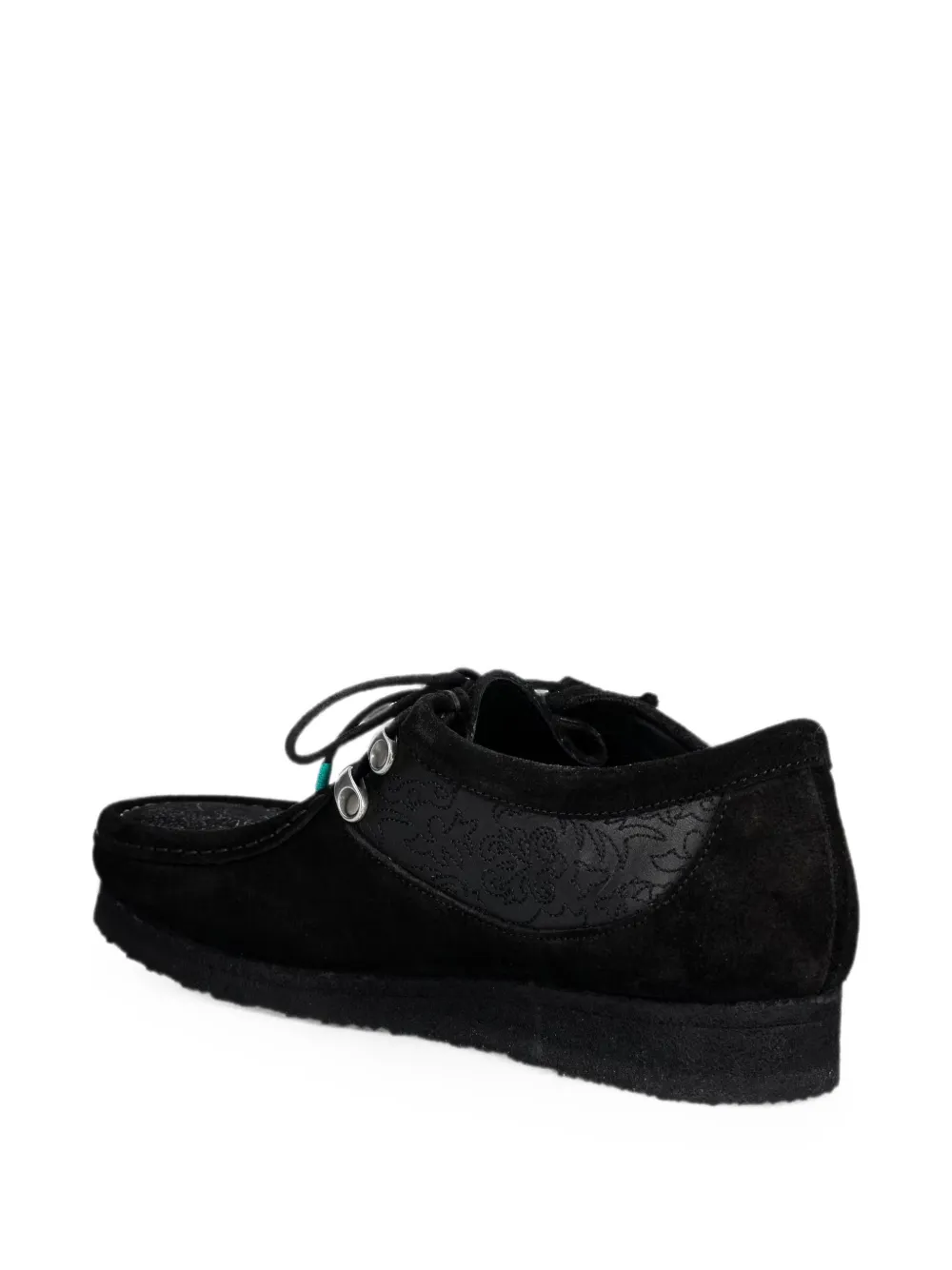 Clarks Originals Wallabee embroidered boots Zwart