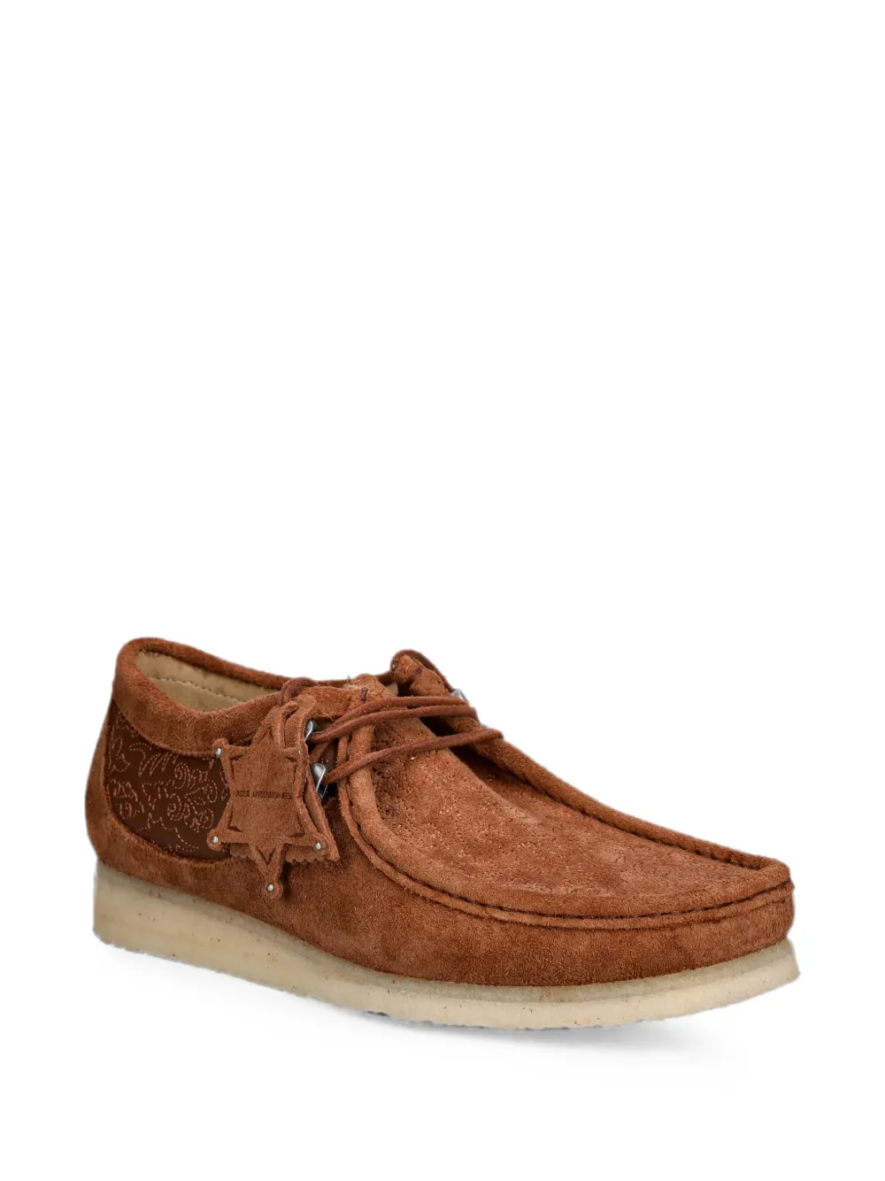 Clarks Originals x Andersson Bell Wallabee embroidered suede loafers Bruin