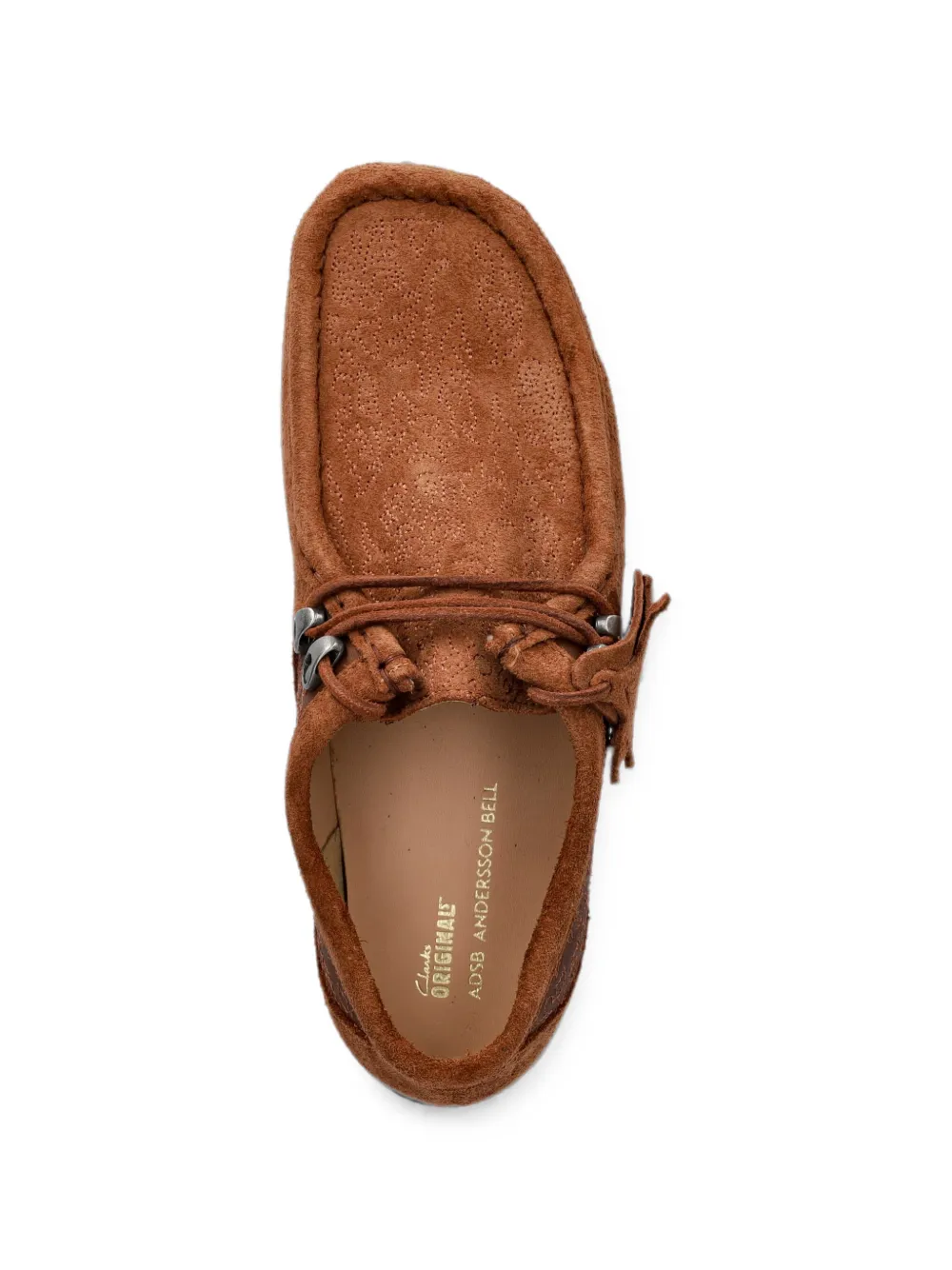 Clarks Originals x Andersson Bell Wallabee embroidered suede loafers Bruin