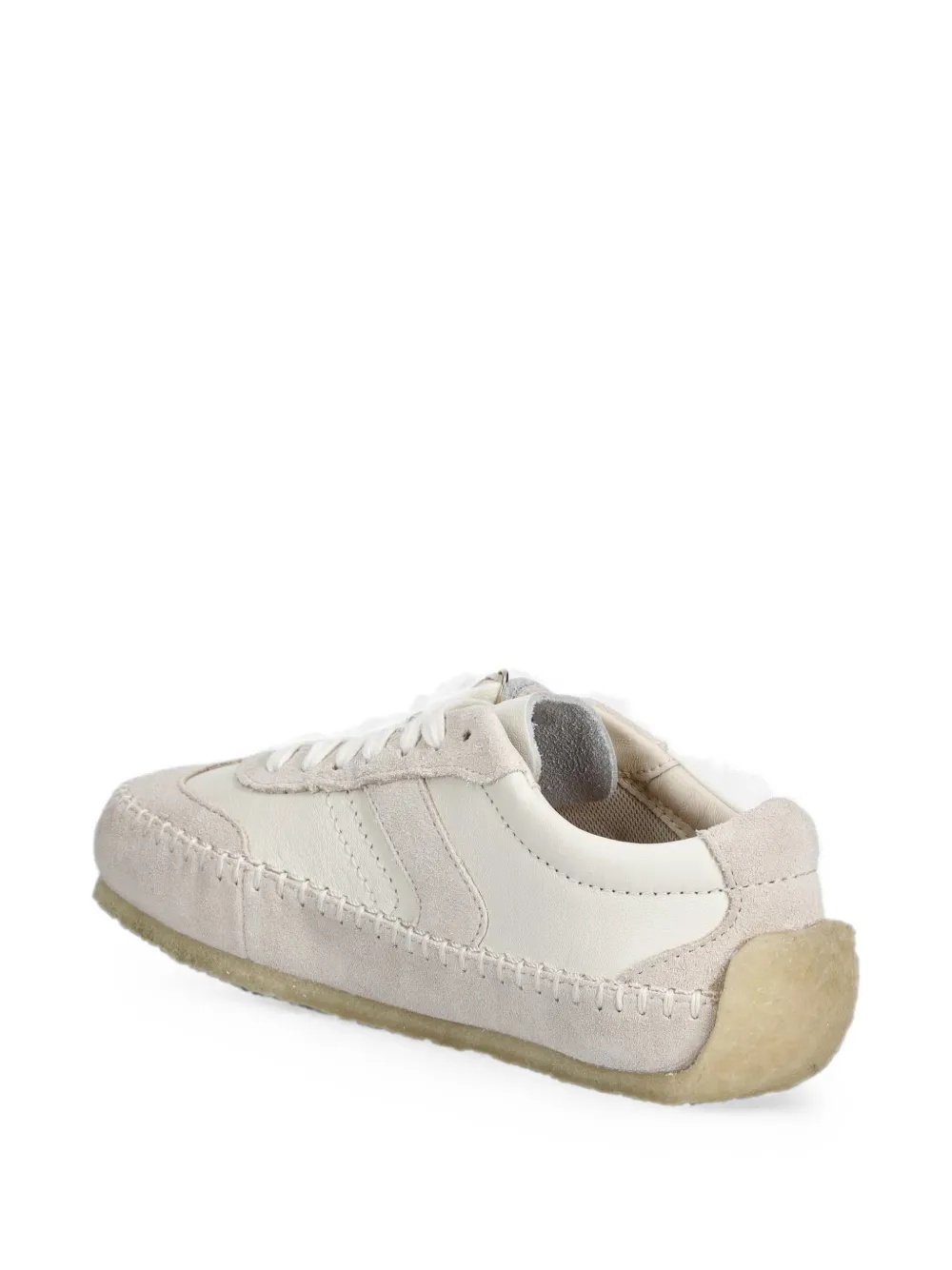 Clarks Originals tassel-detail blanket-stitched sneakers Beige