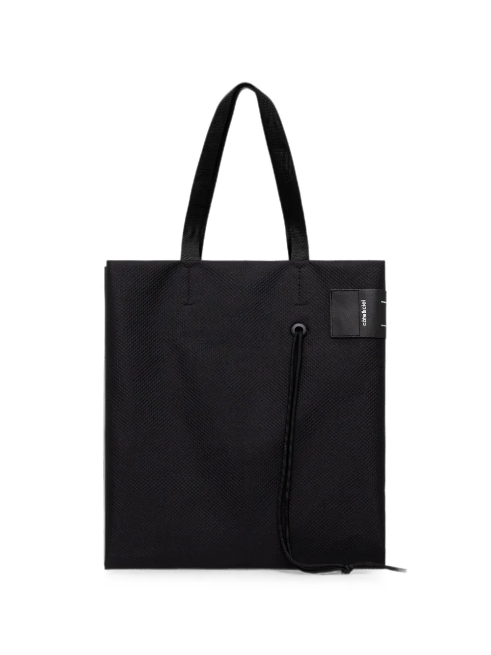 CÔTE & CIEL large Todd logo-patch tote bag - Nero