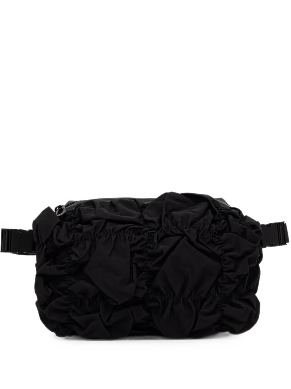 CÔTE & CIEL ruched belt bag - Nero