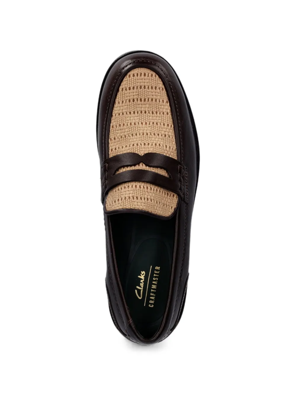 Clarks Originals woven-panel penny loafers Bruin
