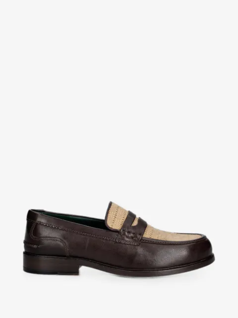 Clarks Originals woven-panel penny loafers