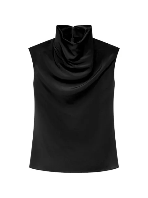 Another Tomorrow cowl-neck draped top
