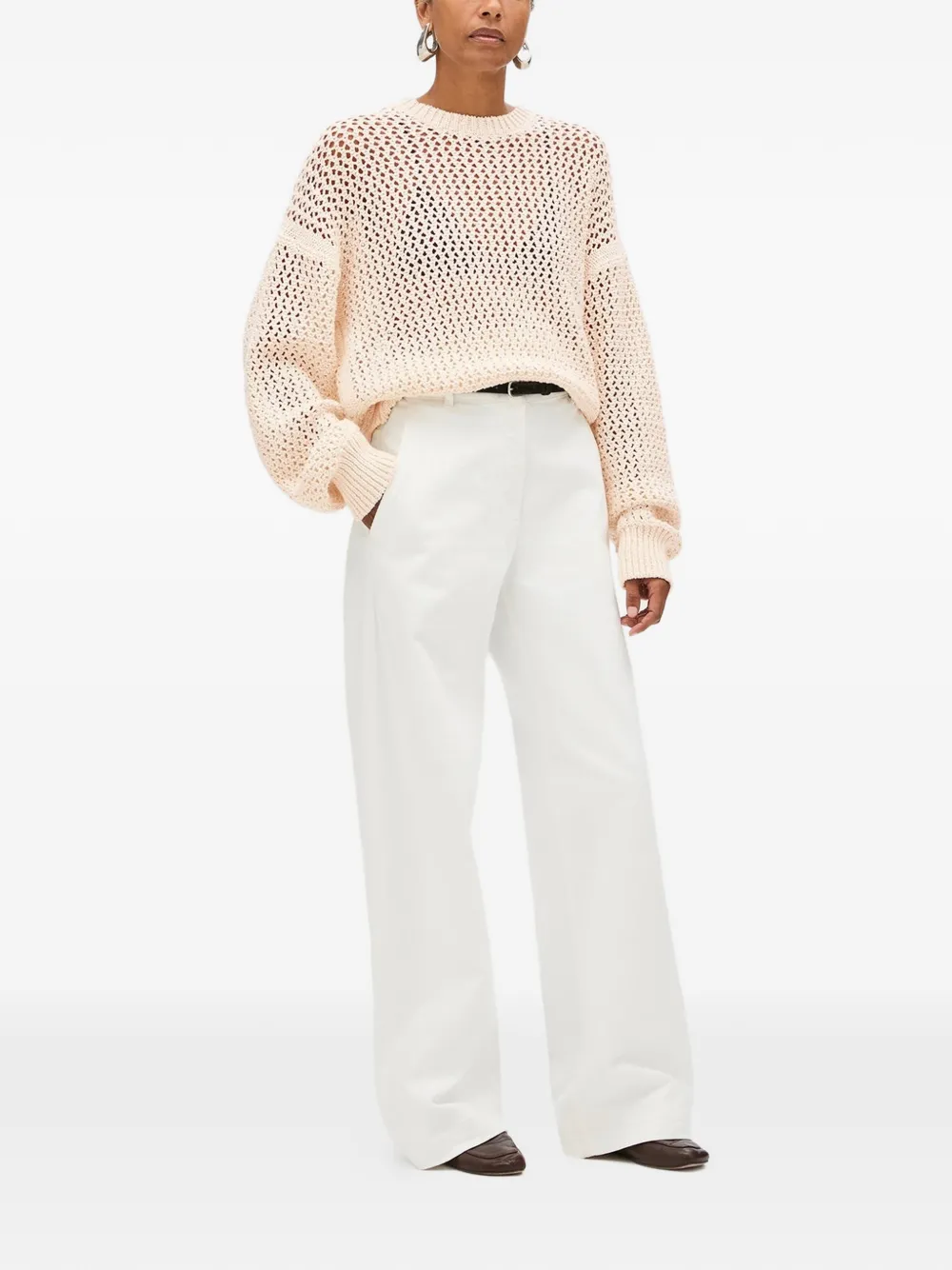  Another Tomorrow Jersey Con Cuello Redondo - Neutro 