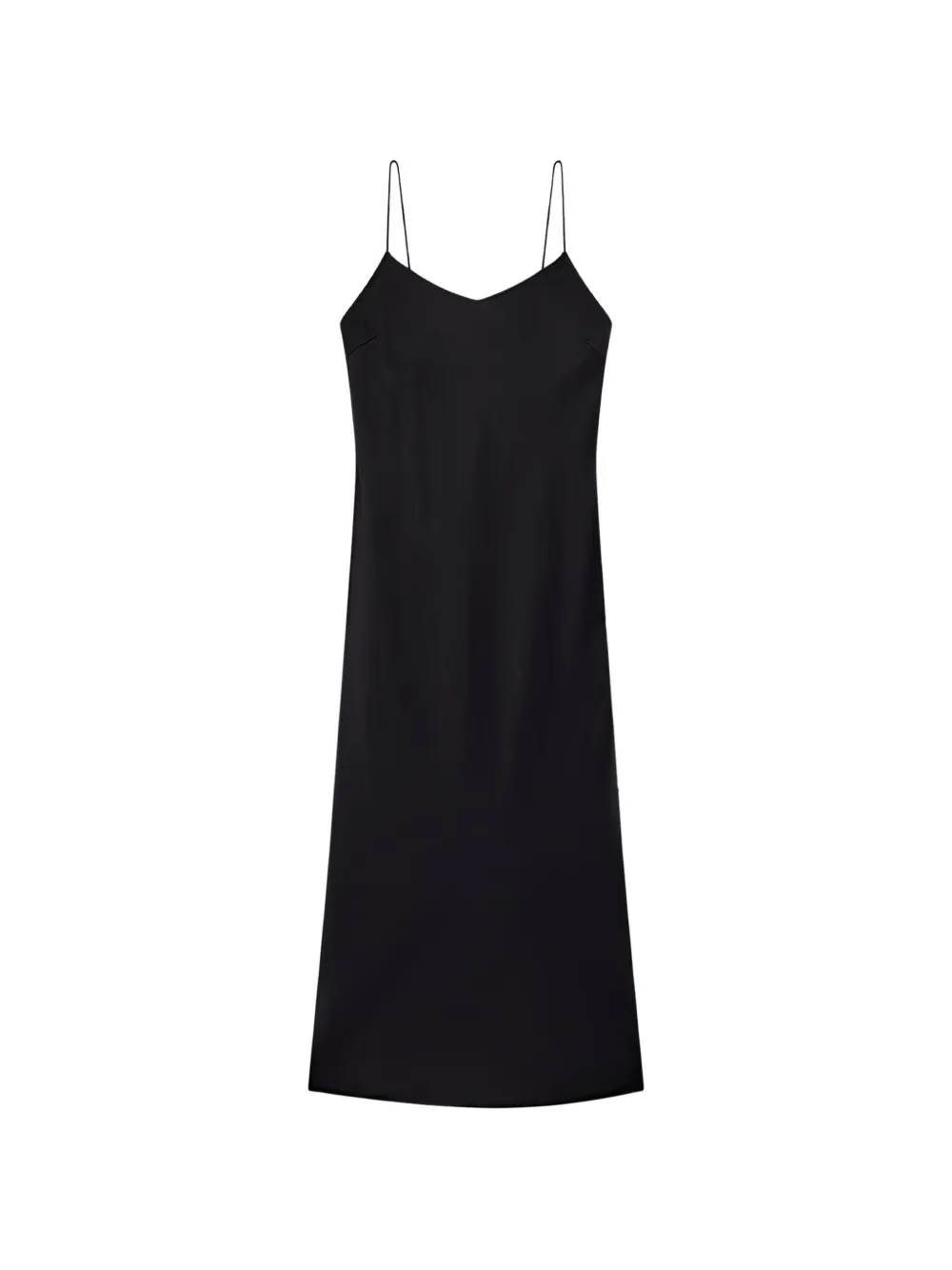 Another Tomorrow bias-cut spaghetti-strap dress