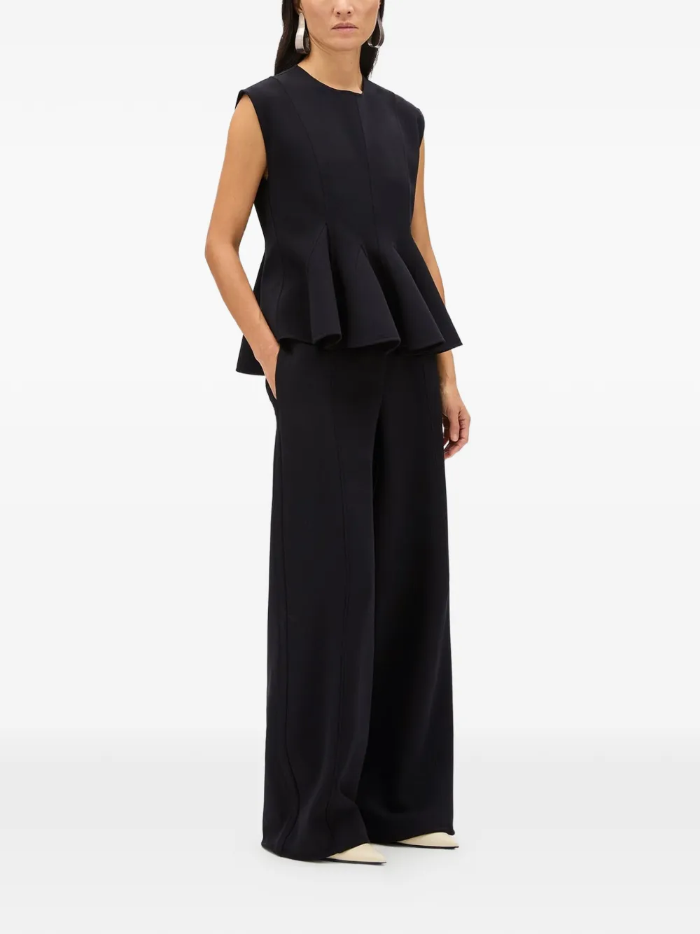  Another Tomorrow Top Con Doble Cara - Negro 