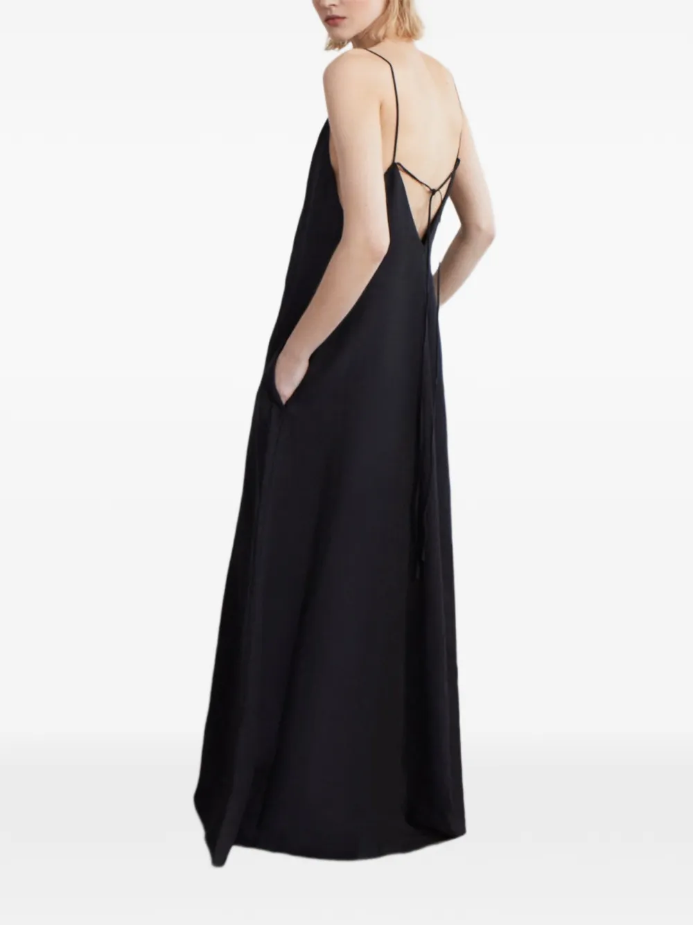 Another Tomorrow Jurk met afwerking Zwart