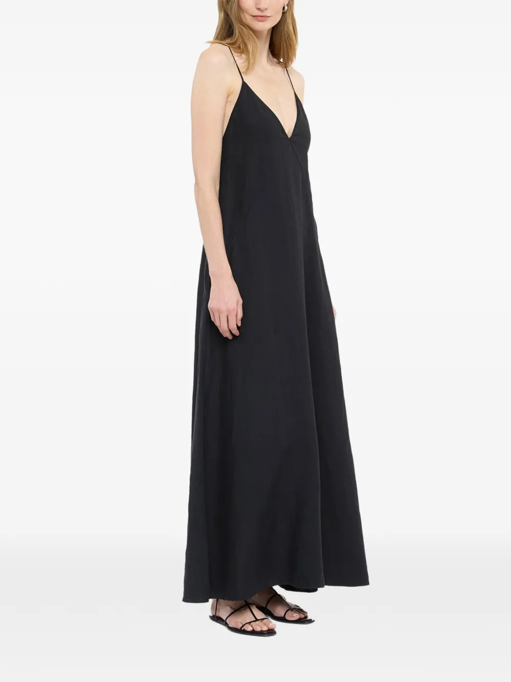 Another Tomorrow Jurk met afwerking Zwart