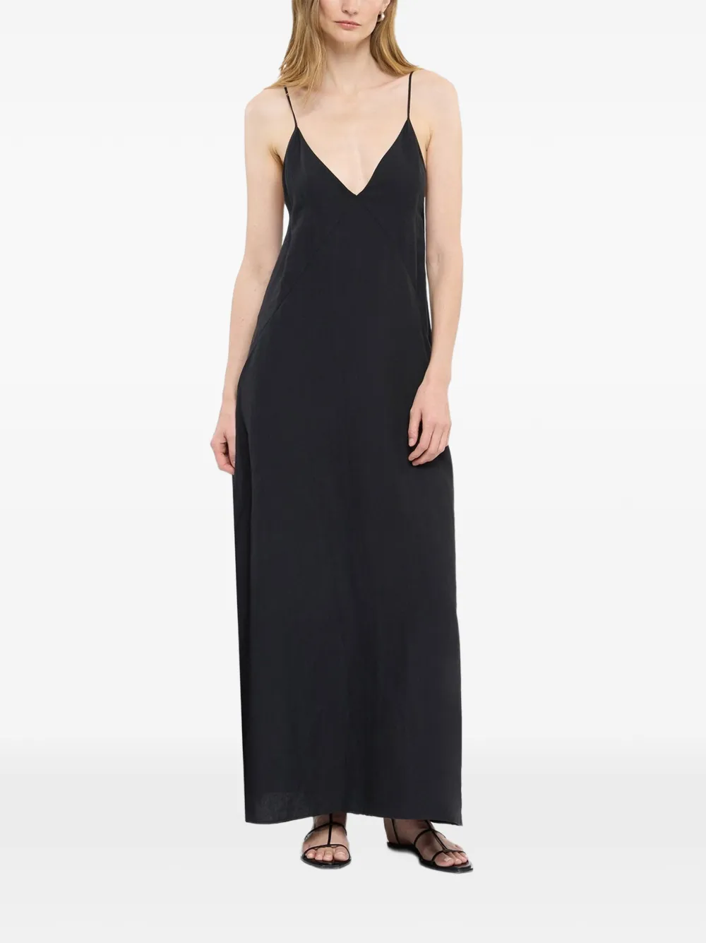 Another Tomorrow Jurk met afwerking Zwart